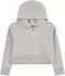 Under Armour Girls' UA Rival Fleece Crop Hoodie (1379517) mod gray/light heather/white