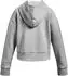Under Armour Girls' UA Rival Fleece Crop Hoodie (1379517) mod gray/light heather/white