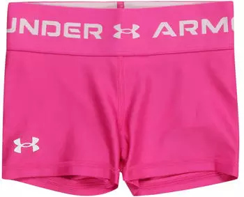 Under Armour Girls' HeatGear Shorty (1373947) rebel pink/white
