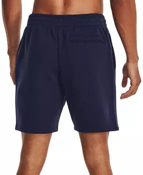 Under Armour Men's UA Icon Fleece Shorts (1380377) midnight navy/white – Hochwertige Materialzusammensetzung für maximalen Tragekomfort