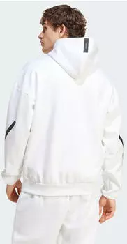 Adidas Man Z.N.E. Zip-Hoodie (JF2443) white – Adidas Man Z.N.E. Zip-Hoodie (JF2443) white: Stil und Funktionalität vereint