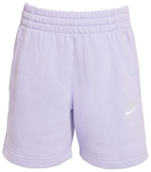 Nike Sportswear Club French-Terry-Shorts (12,5 Cm) f&uuml;r &Auml;ltere Kinder (M&auml;dchen) (FD2919) hydrangeas/white
