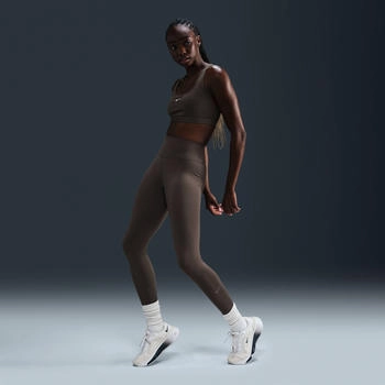 Nike One Leggings in voller L&auml;nge mit hohem Bund f&uuml;r Damen - Braun (EU - ) FN3226-004