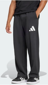 Adidas Essentials Wide Leg 3 Bar Logo Hose Black / White (JF3604)