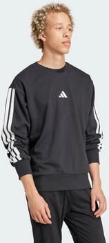 Adidas Essentials 3-Streifen French Terry Sweatshirt Black / White (JE6372) – Maximaler Komfort trifft auf zeitloses Design