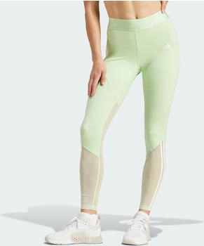Adidas Hyperglam Full-Length Leggings Semi Green Spark / White (IS4477)