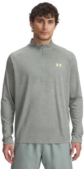 Under Armour Tech Textured 1/2 Zip (1382797) silica green/hydro green high vis yellow