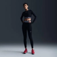 Nike FV7382, NIKE Damen Tight W NP SCULPT DF HR TIGHT BLACK/WHITE female