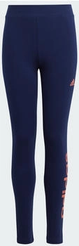 Adidas Essentials Linear Logo Cotton Leggings Dark Blue / Semi Coral Fusion (IC3582)