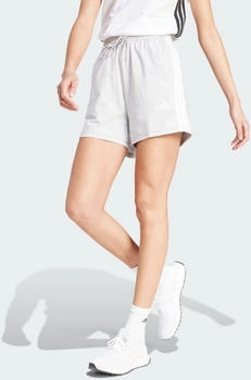 Adidas Essentials 3-Streifen Cotton Shorts Light Grey Heather / White (IN6174)