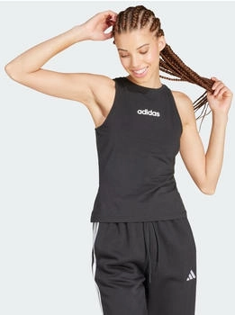 Adidas Essentials Linear Slim Cotton Tanktop Black / White (JC5798)
