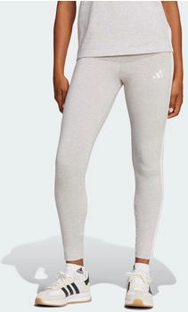 Adidas Essentials 3-Streifen Cotton Leggings Light Grey Heather / White (JE0075)
