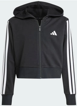 Adidas Essentials Kids Kapuzenjacke Black / White (JJ0956)