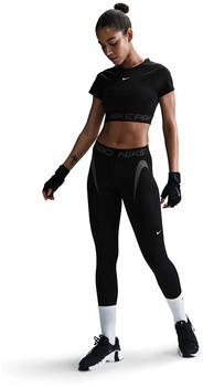 Nike Pro 7/8-Tights mit mittelhohem Bund und Grafik f&uuml;r Damen - Schwarz (EU - ) HJ1219-010