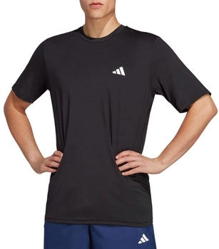 Adidas Train Essentials Stretch T-Shirt schwarz wei&szlig;