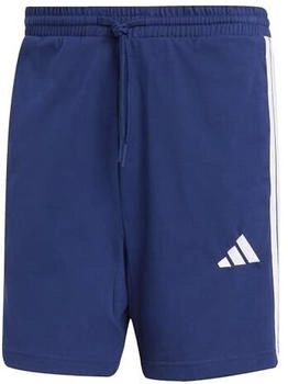 Adidas Essential Three Stripes Single Jersey Short 7IN dunkelblau wei&szlig;