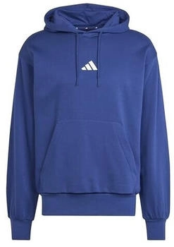 Adidas Essentials FEELCOZY Fleece Hoodie dunkelblau wei&szlig;