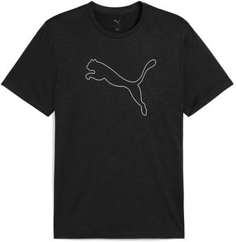 Puma Tad Essential Heather Large Cat Trainingsshirt 01 schwarz meliert