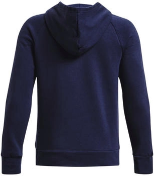 Under Armour Boys' UA Rival Fleece Hoodie (1379792) midnight navy/white