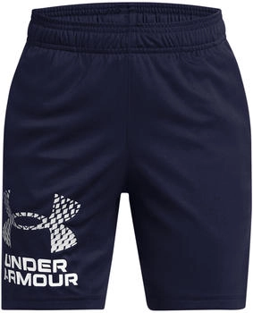 Under Armour Boys' UA Tech Logo Shorts (1383333) midnight navy/onyx white