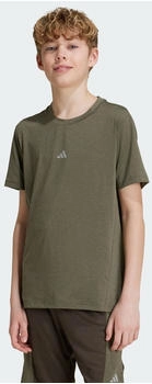 Adidas Training AEROREADY Heather Kids T-Shirt Shadow Olive / Tent Green / Reflective Silver (IW0802)