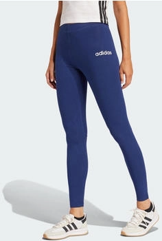Adidas Essentials Linear Cotton Leggings Dark Blue / White (JD3155)