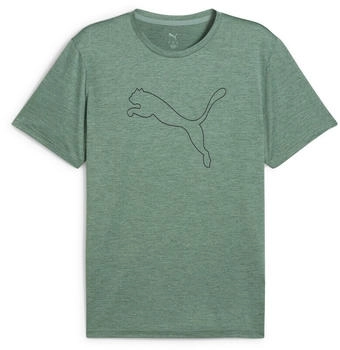 Puma Tad Essential Heather Large Cat Trainingsshirt gr&uuml;n grau