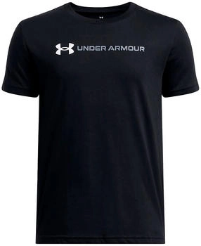 Under Armour Logo Wordmark Kurzarm-T-Shirt (1389963) black/white/titan gray