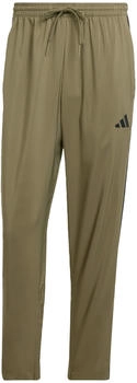 Adidas Essentials 3-Streifen Stanford Open Hem Trainingshose JE6401 olive strata schwarz