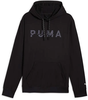 Puma Cloudspun Branded Hoodie schwarz q1
