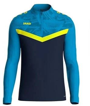 JAKO Trainingstop Ziptop Iconic 8624-914 marine blau neongelb