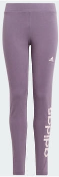 Adidas Essentials Linear Logo Cotton Leggings Shadow Violet / Clear Pink (IJ6246)
