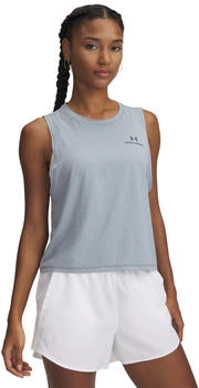 Under Armour Rush Energy Crop Tank downpour gray