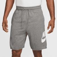 Nike FQ4950-063, Nike Alumini Shorts Herren in dark grey heather-light smoke
