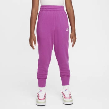 Nike Sportswear Club Fleece Girls' High-Waisted Fitted Trousers (FD2921) purple