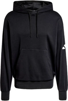 Adidas Essentials Loose-Fit 3-Streifen Logo French Terry Hoodie Black / White 2XL (JF3587)