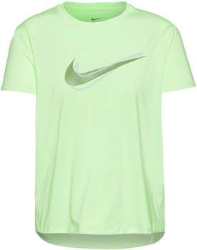 Nike One Swoosh Dri-FIT Kurzarm-Laufoberteil f&uuml;r Damen - Gelb (EU - ) HJ2204-701