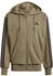 Adidas Men Sportswear Essentials French Terry 3-Stripes Full-Zip Hoodie