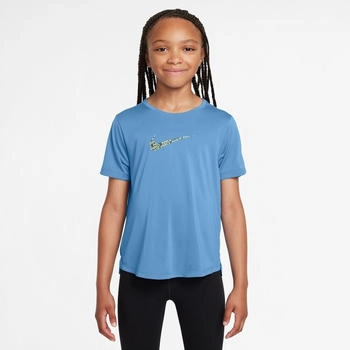 Nike One Classic Dri-FIT-Oberteil (ältere Kinder Mädchen) - Blau HJ2855-489