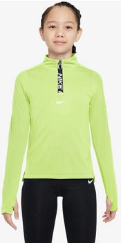 Nike Pro Dri-FIT Longsleeve-Top mit Halbreißverschluss für Mädchen (FN9025-736) gelb