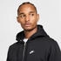 Nike Club Fleece-Hoodie mit durchgehendem Reißverschluss Herren (FN3861-010) schwarz