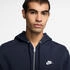 Nike Club Fleece-Hoodie mit durchgehendem Reißverschluss Herren (FN3861-451) blau