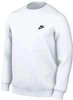Nike FN3886-100, NIKE Club Crew Fleece-Sweatshirt Herren 100 - white/black XS
