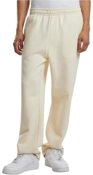 Build Your Brand BY286-Fluffy Sweatpants whitesand