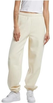Build Your Brand BY291 Fluffy Sweatpants whitesand