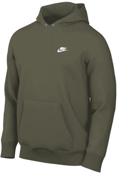 Nike Club Fleece-Hoodie olive wei&szlig;
