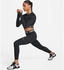 Nike Pro Dri-FIT verkürztes Longsleeve Damen (FV5484) schwarz weiß