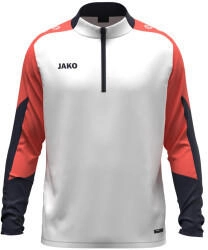 JAKO Dynamic 4-Zip Sweatshirt 026 wei&szlig; coral marine