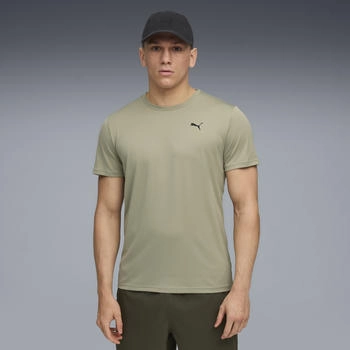 Puma Train All Day Essentials Poly Texture T-Shirt Herren | Lux Army | Gr&ouml;&szlig;e: Green (527155_82)