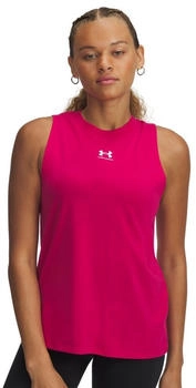 Under Armour Rival Women's Muscle Tank (1383659) shaded fuchsia/white